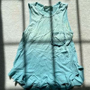 Vintage Havana Ombré Tank with Ruffle